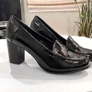 New Jones New York Cypress Heeled Penny Loafers Faux Leather